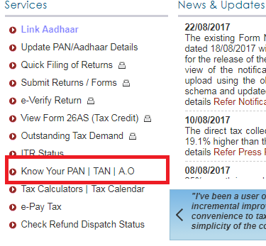 PAN Card Validity 1